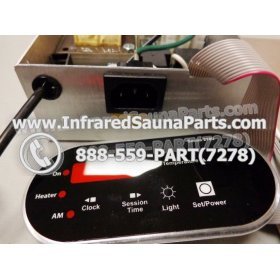 COMPLETE CONTROL POWER BOX WITH CONTROL PANEL - COMPLETE CONTROL POWER BOX AIRWALL INFRARED SAUNA WITH BLACK CONTROL PANEL 8