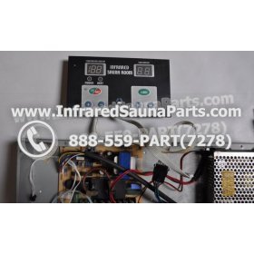 COMPLETE CONTROL POWER BOX WITH CONTROL PANEL - COMPLETE CONTROL POWER BOX VIDAL INFRARED SAUNA STYLE 2 WITH ONE CONTROL PANEL 14