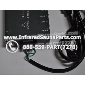 COMPLETE CONTROL POWER BOX 110V / 120V - COMPLETE CONTROL POWER BOX 110V  120V WITH 7 CIRCUIT BOARD PINS  6 FEMALE PLUGS SUPPLY WORLD INFRARED SAUNA 4