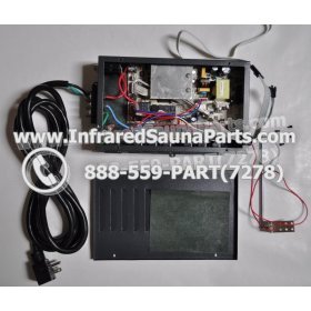 COMPLETE CONTROL POWER BOX 110V / 120V - COMPLETE CONTROL POWER BOX 110V  120V WITH 7 CIRCUIT BOARD PINS  6 FEMALE PLUGS SAUNAGEN INFRARED SAUNA 23