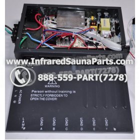 COMPLETE CONTROL POWER BOX 110V / 120V - COMPLETE CONTROL POWER BOX 110V  120V WITH 7 CIRCUIT BOARD PINS  6 FEMALE PLUGS SUPPLY WORLD INFRARED SAUNA 18