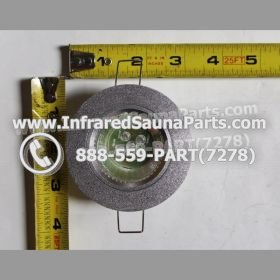 COMPLETE LIGHT ASSEMBLY 12V - COMPLETE LIGHT ASSEMBLY IN SILVER PLASTIC FINISH WITH LED BULB G6-B2 12V 3