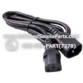 PLUG IN WIRES - PLUG IN WIRE 6ft C13 to C14 USA with 183 SVT, 6 feet 183 SVT 1