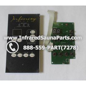 CIRCUIT BOARDS WITH  FACE PLATES - CIRCUIT BOARD WITH FACEPLATE 2P0050FDA0 FOR INFINITY INFRARED SAUNA SECONDARY 6