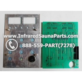 CIRCUIT BOARDS WITH  FACE PLATES - CIRCUIT BOARD WITH FACEPLATE HEALTHSTAR SAUNA  H 23218 SECONDARY 3