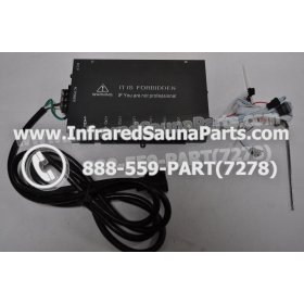 COMPLETE CONTROL POWER BOX 220V / 240V - COMPLETE CONTROL POWER BOX 220V / 240V WITH 7 CIRCUIT BOARD PINS  6 FEMALE PLUGS SUPPLY WORLD INFRARED SAUNA 1