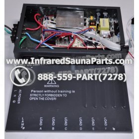 COMPLETE CONTROL POWER BOX 220V / 240V - COMPLETE CONTROL POWER BOX 220V / 240V  WITH 7 CIRCUIT BOARD PINS  6 FEMALE PLUGS SAUNA KING INFRARED SAUNA STYLE 9 33