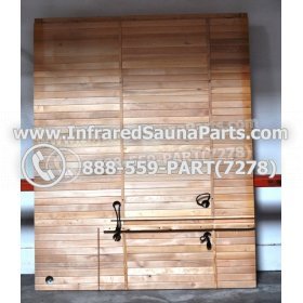 WOOD SAUNA WALLS - HEMLOCK WOOD SAUNA PANEL ( 71.2" x 56.6" ) L 3