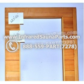 WOOD SAUNA WALLS - HEMLOCK WOOD SAUNA PANEL WITH GLASS ( 68.5" x 26" ) 3