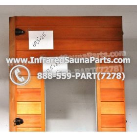 WOOD SAUNA WALLS - HEMLOCK WOOD SAUNA PANEL WITH GLASS ( 69.5" x 25" ) L R 3