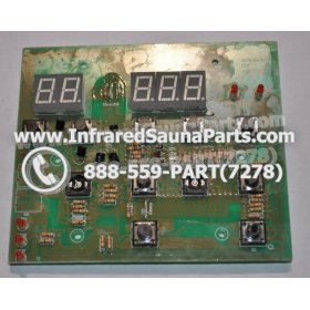 CIRCUIT BOARDS / TOUCH PADS - CIRCUIT BOARD  TOUCHPAD KEYSBACKYARD INFRARED SAUNA YX32764-3 (9 BUTTONS) 7