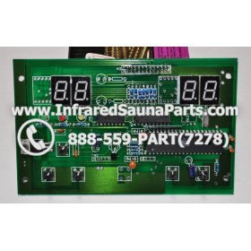 CIRCUIT BOARDS WITH  FACE PLATES - CIRCUIT BOARD WITH FACEPLATE PRECISION THERAPY INFRARED SAUNA LYQPCB 2