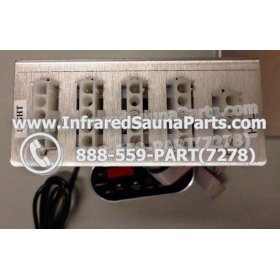COMPLETE CONTROL POWER BOX WITH CONTROL PANEL - COMPLETE CONTROL POWER BOX SOFTHEAT INFRARED SAUNA WITH BLACK CONTROL PANEL 6