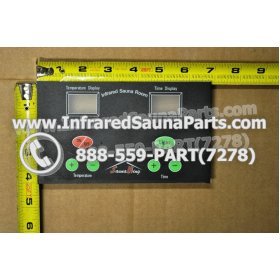 FACE PLATES - FACEPLATE FOR CIRCUIT BOARD SAUNA KING INFRARED SAUNA NYSN2DB V3.2F 2