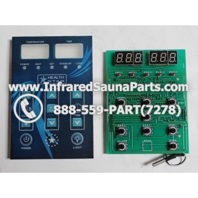 CIRCUIT BOARDS WITH  FACE PLATES - CIRCUIT BOARD WITH FACEPLATE HEALTHSTAR SAUNA  H 23217 MAIN 1